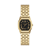 Fossil HARLOW Damenuhr Quarz Gold Schwarz 27 mm Edelstahl - ES5433